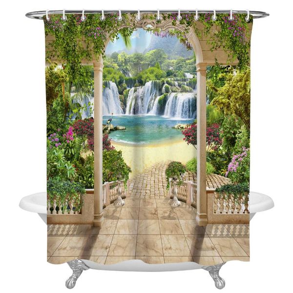 landscape garden pattern bath curtain waterproof polyester shower curtains home bathroom decor christmas gift
landscape garden pattern bath curtain waterproof polyester shower curtains home bathroom decor christmas gift