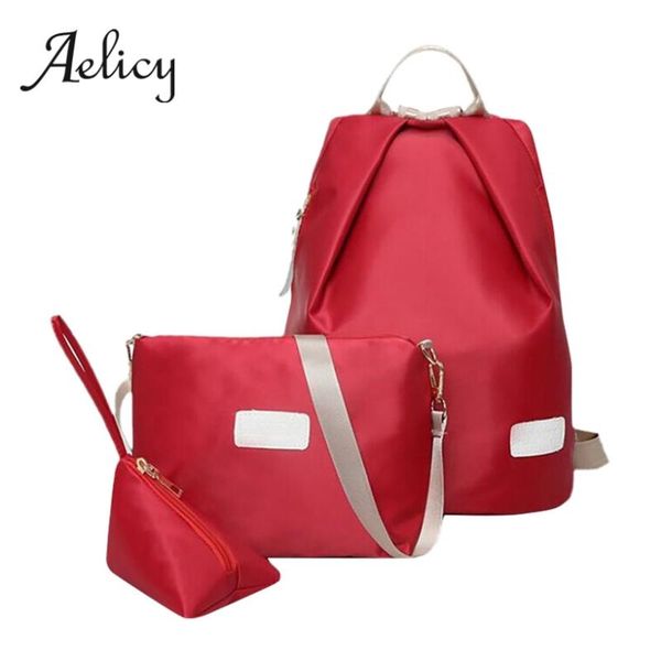 backpack aelicy 3pcs nylon waterproof solid for teenage travel women men student school bag+shoulder crossbody bag+small purse
backpack aelicy 3pcs nylon waterproof solid for teenage travel women men student school bag+shoulder crossbody bag+small purse