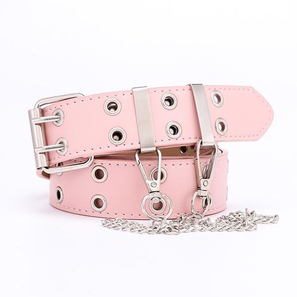 belts kemeiqi punk style double exhaust eyes ladies belt korean fashion chain decorative eyelet for women goth, Black;brown
belts kemeiqi punk style double exhaust eyes ladies belt korean fashion chain decorative eyelet for women goth, Black;brown