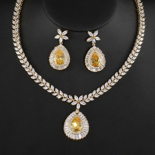 earrings & necklace fashion jewelry gold color zircon water drop shape for women bridal wedding sets, Silver
earrings & necklace fashion jewelry gold color zircon water drop shape for women bridal wedding sets, Silver