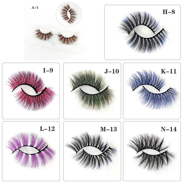 3d false colored eyelashes natural faux mink fluffy 14 styles eye lash extension makeup cosplay colorful eyelash j075
3d false colored eyelashes natural faux mink fluffy 14 styles eye lash extension makeup cosplay colorful eyelash j075