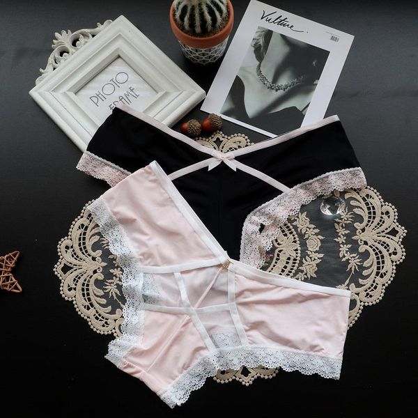 women's panties european and american seamless lace underwear low-waist ice silk ultra-thin cute mesh briefs, Black;pink
women's panties european and american seamless lace underwear low-waist ice silk ultra-thin cute mesh briefs, Black;pink