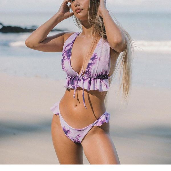 new knotted ruffled bikini female swimsuit women swimwear two-pieces bikini set bather bathing suit swim lady
new knotted ruffled bikini female swimsuit women swimwear two-pieces bikini set bather bathing suit swim lady