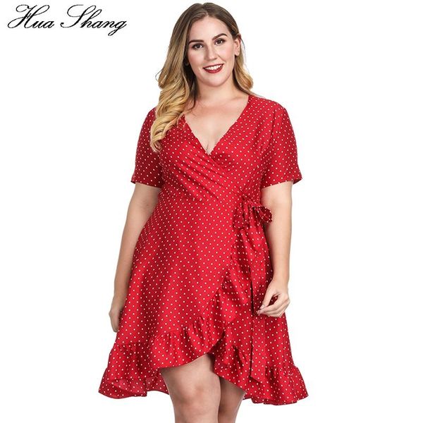 casual dresses woman red polka dot dress plus size summer v neck short sleeve ruffles party knee length high waist irregular wrap, Black;gray
casual dresses woman red polka dot dress plus size summer v neck short sleeve ruffles party knee length high waist irregular wrap, Black;gray