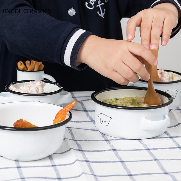bowls 1pc cute look enamel small bowl cup baby tableware soup noodle salad rice home kitchen dinnerware with handle
bowls 1pc cute look enamel small bowl cup baby tableware soup noodle salad rice home kitchen dinnerware with handle