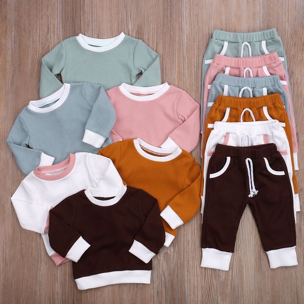 2pcs fashion baby girls boys clothes set ribbed cotton casual homewear long sleeve +pants toddler infant outfit sleepwear, White
2pcs fashion baby girls boys clothes set ribbed cotton casual homewear long sleeve +pants toddler infant outfit sleepwear, White