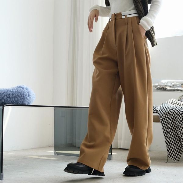 women's pants & capris spring and autumn casual solid color high waist loose wide leg, Black;white
women's pants & capris spring and autumn casual solid color high waist loose wide leg, Black;white
