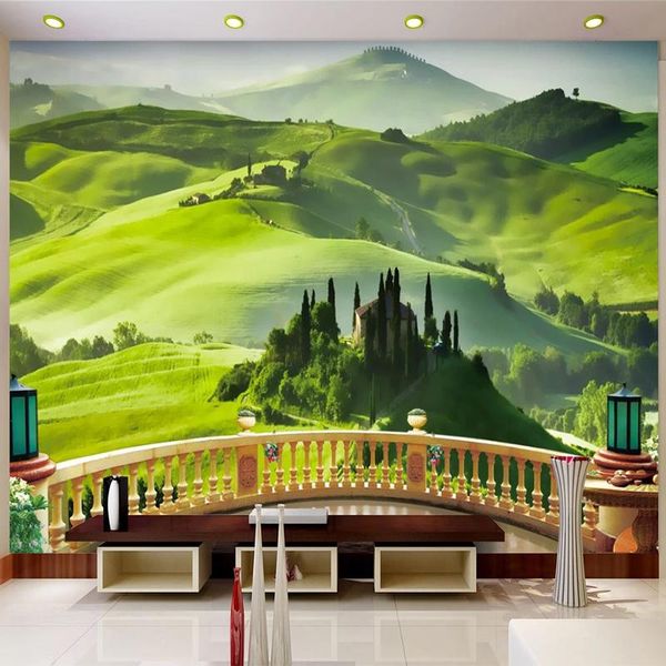 wallpapers custom self-adhesive wallpaper 3d stereo balcony green grassland landscape po wall mural living room tv waterproof sticker
wallpapers custom self-adhesive wallpaper 3d stereo balcony green grassland landscape po wall mural living room tv waterproof sticker