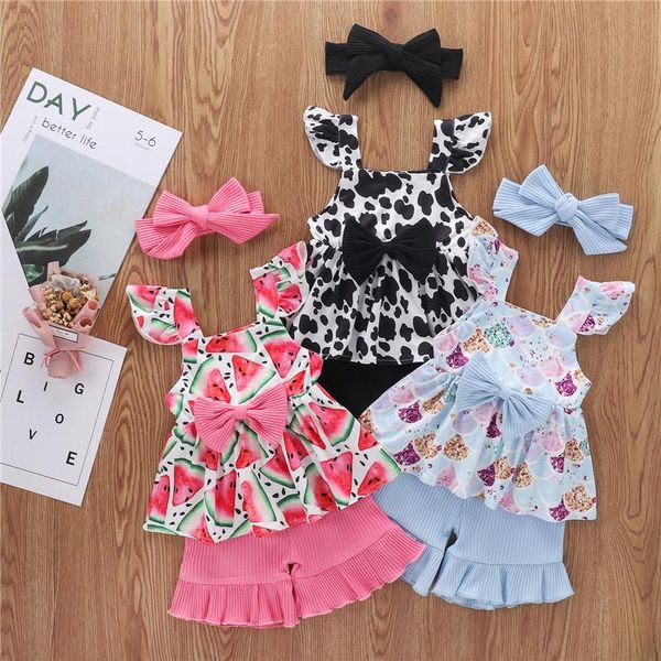 clothing sets 1-5y girls summer toddler kid girl ruffles sleeve bowknot print dress+knitted shorts holiday sunsuits outfits, White
clothing sets 1-5y girls summer toddler kid girl ruffles sleeve bowknot print dress+knitted shorts holiday sunsuits outfits, White