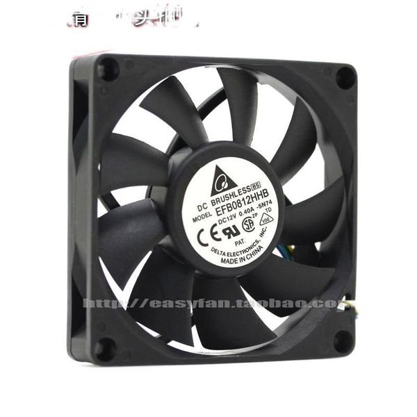 fans & coolings delta efb0812hhb 12v 0.4a four wire 8015 pwm intelligent temperature control cpuchassis cooling fan 80x80x15mm cooler
fans & coolings delta efb0812hhb 12v 0.4a four wire 8015 pwm intelligent temperature control cpuchassis cooling fan 80x80x15mm cooler