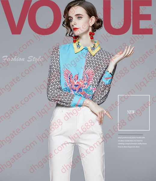 women's blouses & shirts in autumn 2020 lady and girl's retro printing shirt 100% polyester sliming casual lap, White
women's blouses & shirts in autumn 2020 lady and girl's retro printing shirt 100% polyester sliming casual lap, White