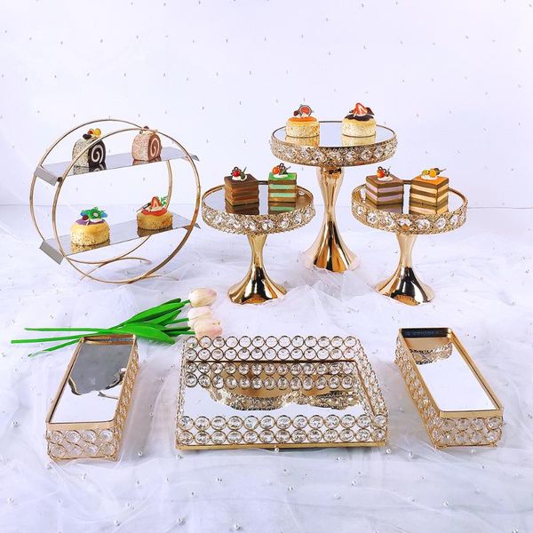 other bakeware 6pcs-8pcs crystal metal cake stand set acrylic mirror cupcake decorations dessert pedestal wedding party display tray
other bakeware 6pcs-8pcs crystal metal cake stand set acrylic mirror cupcake decorations dessert pedestal wedding party display tray