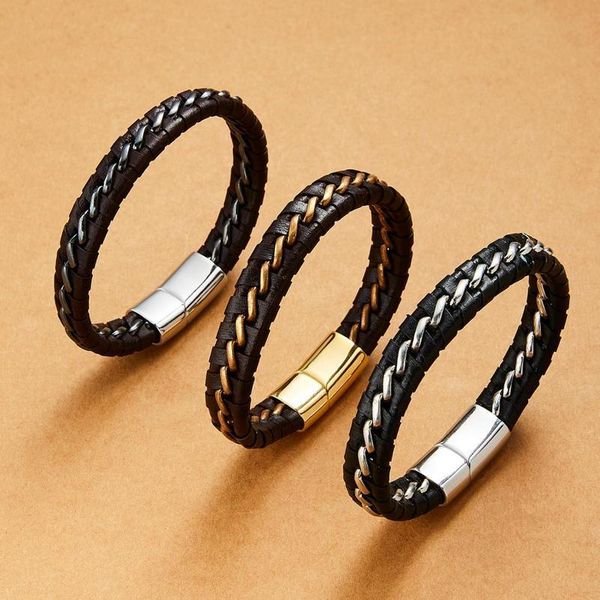 22cm classic genuine leather bracelets for men hand charm jewelry multilayer leather braided magnet bracelet handm jllemn, Golden;silver
22cm classic genuine leather bracelets for men hand charm jewelry multilayer leather braided magnet bracelet handm jllemn, Golden;silver