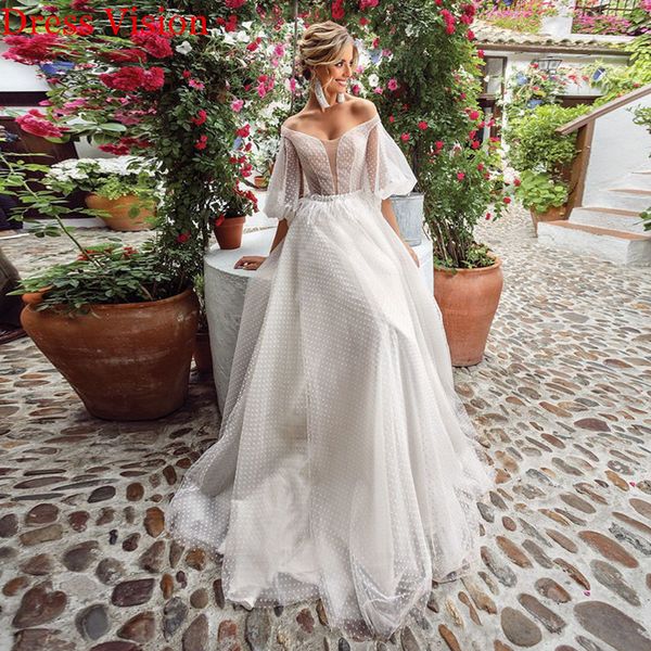 2021 boho ivory v-neck vestido noiva tulle y sleeves wedding soiree bride to be robe de marie 2wb4, White
2021 boho ivory v-neck vestido noiva tulle y sleeves wedding soiree bride to be robe de marie 2wb4, White