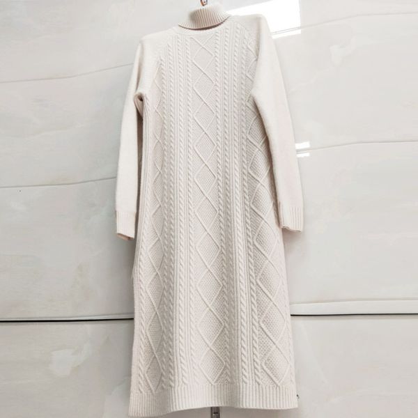 autumn winter long knitted turtleneck pullover plus size loose thick warm knitwear jumper fashion women sweater f1s8, White;black
autumn winter long knitted turtleneck pullover plus size loose thick warm knitwear jumper fashion women sweater f1s8, White;black