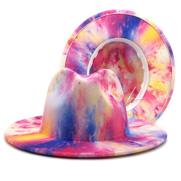 wide brim hats 2021 retro british elegant and charming jazz men's women's double-sided tie-dye trilby hat classic felt winter ladi, Blue;gray
wide brim hats 2021 retro british elegant and charming jazz men's women's double-sided tie-dye trilby hat classic felt winter ladi, Blue;gray