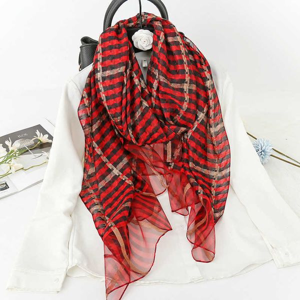imitation silk gold thread thousand bird lattice long shawl fashion spring and autumn live broadcast women's thin scarf, Blue;gray
imitation silk gold thread thousand bird lattice long shawl fashion spring and autumn live broadcast women's thin scarf, Blue;gray