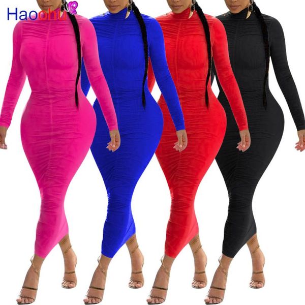 casual dresses haoohu autumn winter women stacked maxi dress turtleneck long sleeve night club party ruched bandage, Black;gray
casual dresses haoohu autumn winter women stacked maxi dress turtleneck long sleeve night club party ruched bandage, Black;gray