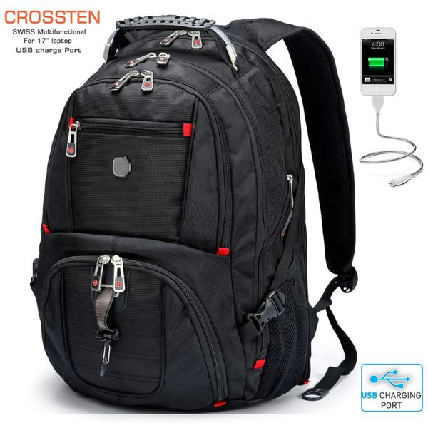 updated swiss-multifunctional water resistantravel bags 17.3 inch lapbackpack usb charging port er durable school bag
updated swiss-multifunctional water resistantravel bags 17.3 inch lapbackpack usb charging port er durable school bag