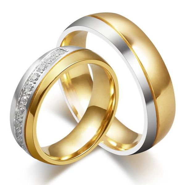 wedding rings ring for women / men gold color love engagement couple stainless steel lovers jewlery anniversary gift us size r00102, Slivery;golden
wedding rings ring for women / men gold color love engagement couple stainless steel lovers jewlery anniversary gift us size r00102, Slivery;golden