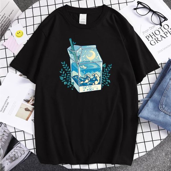 men's t-shirts milk box moonlight waves print t shirts maleoversized soft men shirt summer harajuku tee crewneck comfortable clothing, White;black
men's t-shirts milk box moonlight waves print t shirts maleoversized soft men shirt summer harajuku tee crewneck comfortable clothing, White;black