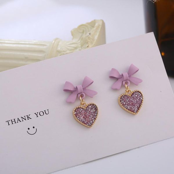 dangle & chandelier cute korean earrings heart bling zircon stone purple bow stud for women girls fashion jewelry 2021 gift, Silver
dangle & chandelier cute korean earrings heart bling zircon stone purple bow stud for women girls fashion jewelry 2021 gift, Silver