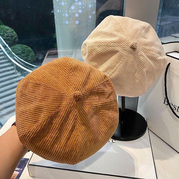 berets beret women's spring and autumn corduroy casual solid octagonal hat fashion painter spaper children's girl, Blue;gray
berets beret women's spring and autumn corduroy casual solid octagonal hat fashion painter spaper children's girl, Blue;gray