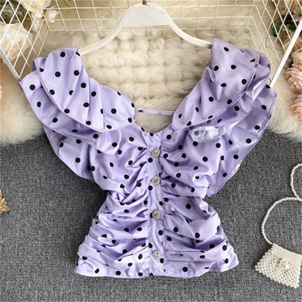sweet little for women polka dot 2021 new decorative style on v back belt embracing ladies shirt chiffon skin shirts admx, Black
sweet little for women polka dot 2021 new decorative style on v back belt embracing ladies shirt chiffon skin shirts admx, Black