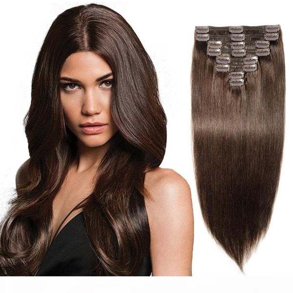 selling 2# dark brown color straight 7 pcs clips in human hair extension brazilian human hair extension, Black
selling 2# dark brown color straight 7 pcs clips in human hair extension brazilian human hair extension, Black