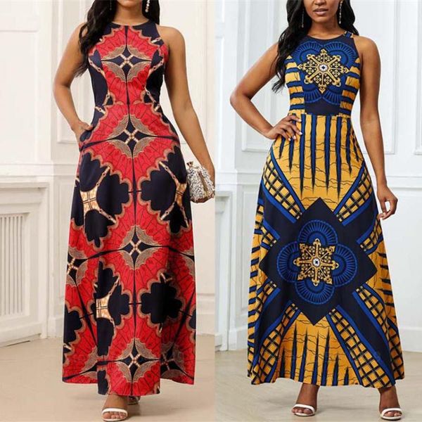ethnic clothing 2021 african for woman dashiki print european dresses bazin rich sleeveless fashion round neck maxi vestido plus size, Red
ethnic clothing 2021 african for woman dashiki print european dresses bazin rich sleeveless fashion round neck maxi vestido plus size, Red