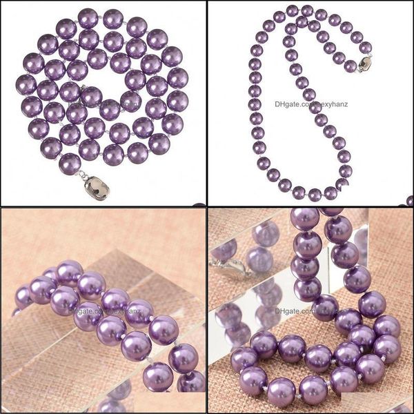 necklaces & pendants jewelry simple style lovely purple pearls necklace for statement women 10mm round shell artificial 18inch h836 chains d, Silver
necklaces & pendants jewelry simple style lovely purple pearls necklace for statement women 10mm round shell artificial 18inch h836 chains d, Silver