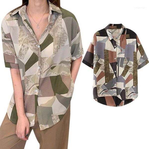 women's blouses & shirts harajuku beach shirt women short sleeve hawaiian casual summer print blouse loose 1, White
women's blouses & shirts harajuku beach shirt women short sleeve hawaiian casual summer print blouse loose 1, White