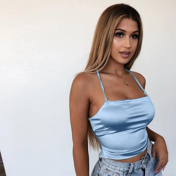 summer women lady chic slim solid satin silk lace up camis spaghetti strap vest tank female backless party club, White
summer women lady chic slim solid satin silk lace up camis spaghetti strap vest tank female backless party club, White