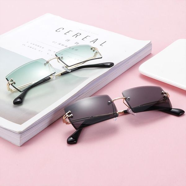 uv400 sunglasses women retro small rectangle rimless square sun glasses summer style female green blue eyewear droshipping, White;black
uv400 sunglasses women retro small rectangle rimless square sun glasses summer style female green blue eyewear droshipping, White;black