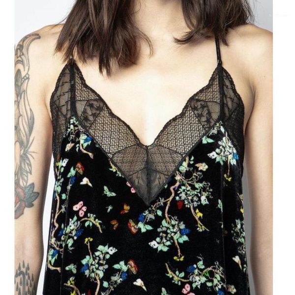 women's tanks & camis women 2021 spring and summer ladies stitching lace print camisole, White
women's tanks & camis women 2021 spring and summer ladies stitching lace print camisole, White