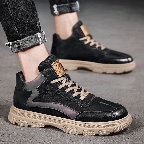 four seasons casual single men's side stripe men's low tid0e board shoes sports, Black
four seasons casual single men's side stripe men's low tid0e board shoes sports, Black