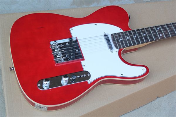 factory custom telecaster red electric guitar tele cs basswood body dot inlay white pearl pickguard tl rosewood & maple fingerboard
factory custom telecaster red electric guitar tele cs basswood body dot inlay white pearl pickguard tl rosewood & maple fingerboard
