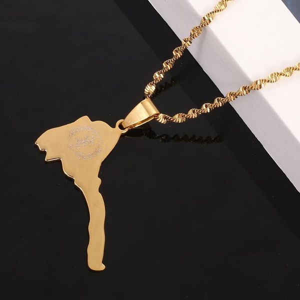 pendant necklaces stainless steel gold color eritrea map pendants chain jewelry, Silver
pendant necklaces stainless steel gold color eritrea map pendants chain jewelry, Silver