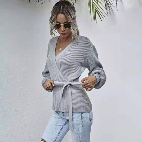 women's knits & tees crossed breast wrap sweater for women fall 2021 v-neck pull-back waist tie knit jacket, White
women's knits & tees crossed breast wrap sweater for women fall 2021 v-neck pull-back waist tie knit jacket, White