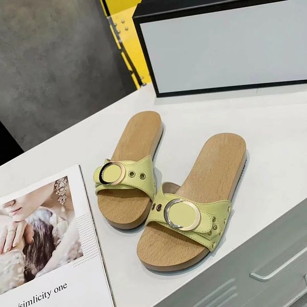 2021 sell well women summer genuine leather sandals beach slide fashion wooden bottom slippers size eu 35-41 with box shoe02 05, Black
2021 sell well women summer genuine leather sandals beach slide fashion wooden bottom slippers size eu 35-41 with box shoe02 05, Black
