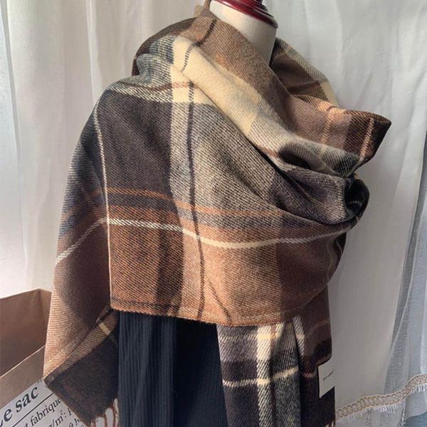 scarves zhuo y imitation cashmere retro british fringed plaid scarf women autumn and winter thickening warm bib fashion shawl dual-us, Blue;gray
scarves zhuo y imitation cashmere retro british fringed plaid scarf women autumn and winter thickening warm bib fashion shawl dual-us, Blue;gray