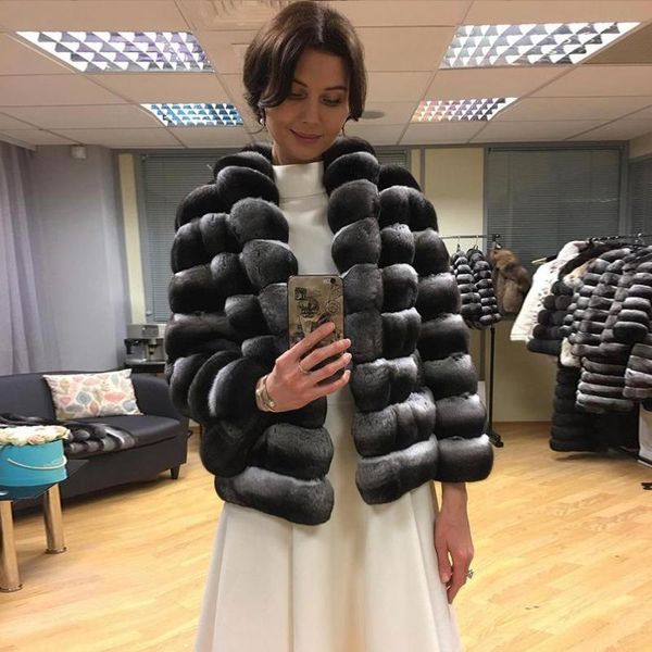 women's fur & faux chinchilla coat women real rex jacket 2021 winter warm fashion overcoat, Black
women's fur & faux chinchilla coat women real rex jacket 2021 winter warm fashion overcoat, Black