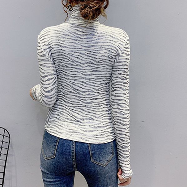 2021 new fall winter korean style t-shirt women fashion leopard turtleneck brushed cotton ropa mujer with fleece tees t00017a xdhb, White
2021 new fall winter korean style t-shirt women fashion leopard turtleneck brushed cotton ropa mujer with fleece tees t00017a xdhb, White