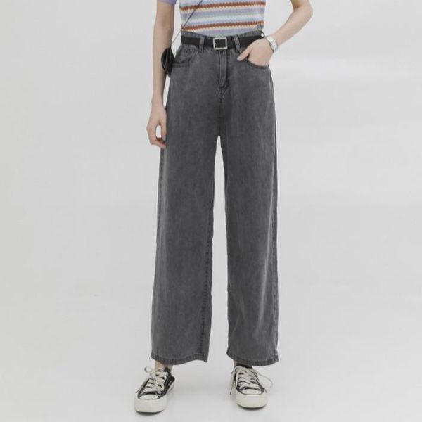 women's jeans woman pants oversized autumn winter high waist loose straight trousers, Blue
women's jeans woman pants oversized autumn winter high waist loose straight trousers, Blue