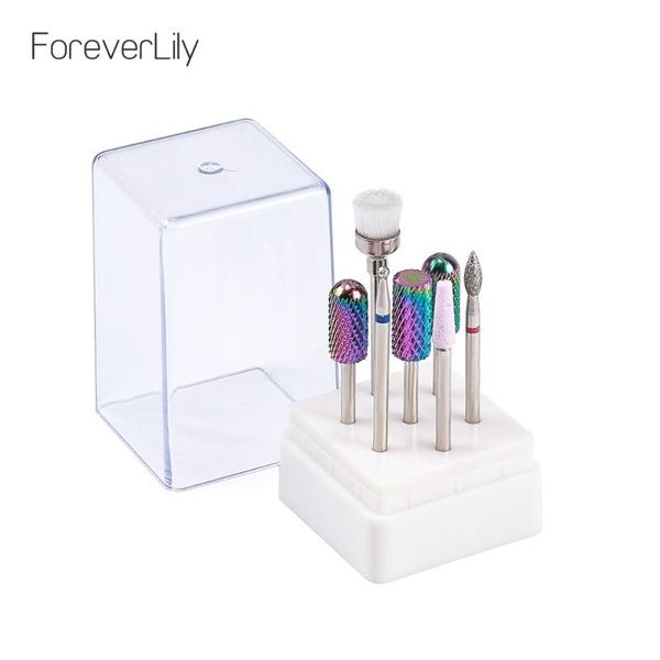 nail art equipment drill bits set 7 pcs tungsten carbide acrylic file bit manicure pedicure 3/32" with holder, Silver
nail art equipment drill bits set 7 pcs tungsten carbide acrylic file bit manicure pedicure 3/32" with holder, Silver