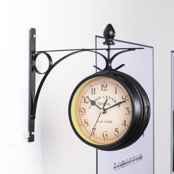 wall clock vintage battery powered mount garden outdoor decoration double sided retro hanging european style coffee bar round
wall clock vintage battery powered mount garden outdoor decoration double sided retro hanging european style coffee bar round