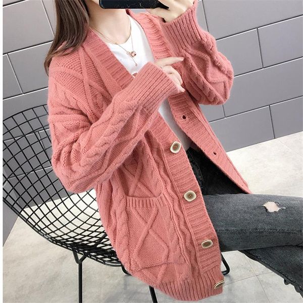 2021 autumn knitted sweater women cardigan fashion single-breasted mid-long thick line sweater knitwear loose ladies g462, White
2021 autumn knitted sweater women cardigan fashion single-breasted mid-long thick line sweater knitwear loose ladies g462, White