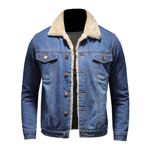 men's jackets fleece thick denim jacket men trend jeans coats velvet wool liner warm windproof streetwear long sleeve button outerwear, Black;brown
men's jackets fleece thick denim jacket men trend jeans coats velvet wool liner warm windproof streetwear long sleeve button outerwear, Black;brown