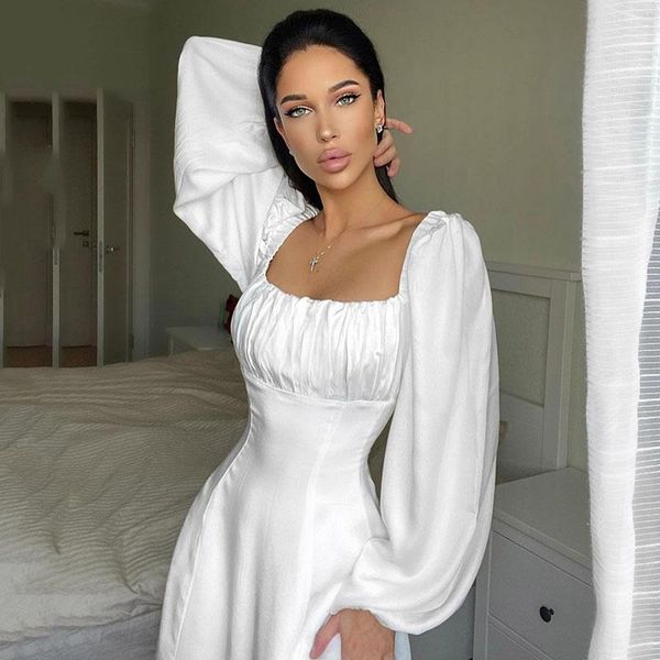 casual dresses spring autumn vestidos 2021 long lantern sleeve de fashion stain corset robe women ruched a line mini party, Black;gray
casual dresses spring autumn vestidos 2021 long lantern sleeve de fashion stain corset robe women ruched a line mini party, Black;gray