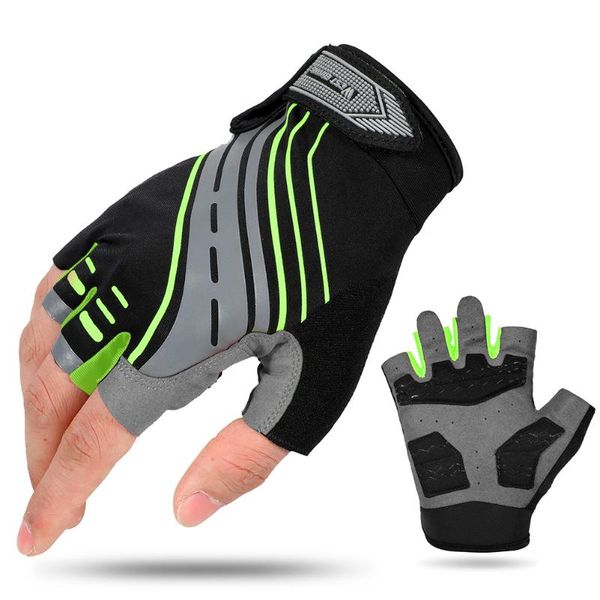 cycling gloves 1pair anti-slip half finger breathable shockproof mtb road bike sports fashion mittens antiskid glove, Black
cycling gloves 1pair anti-slip half finger breathable shockproof mtb road bike sports fashion mittens antiskid glove, Black